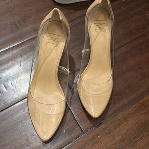 Nude see through heel